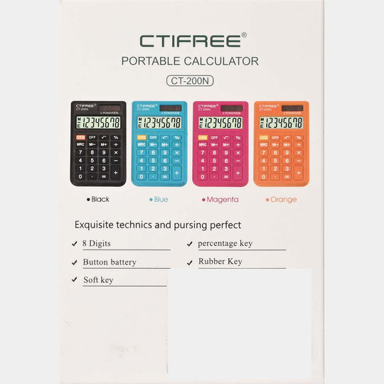 Pocket Calculator with Protective Cover