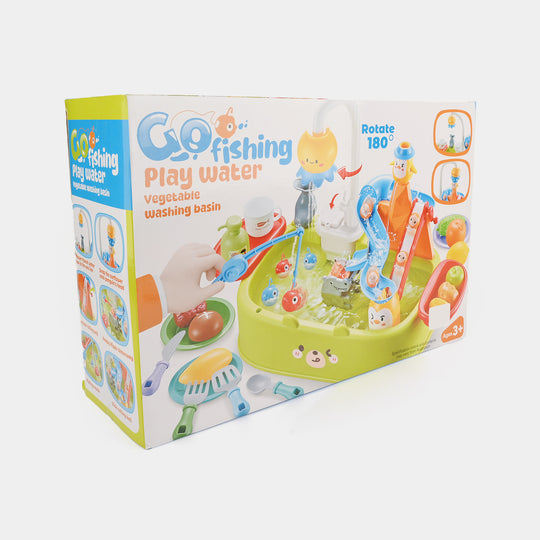 Go Fishing Play Water – Vegetable Washing Basin Playset