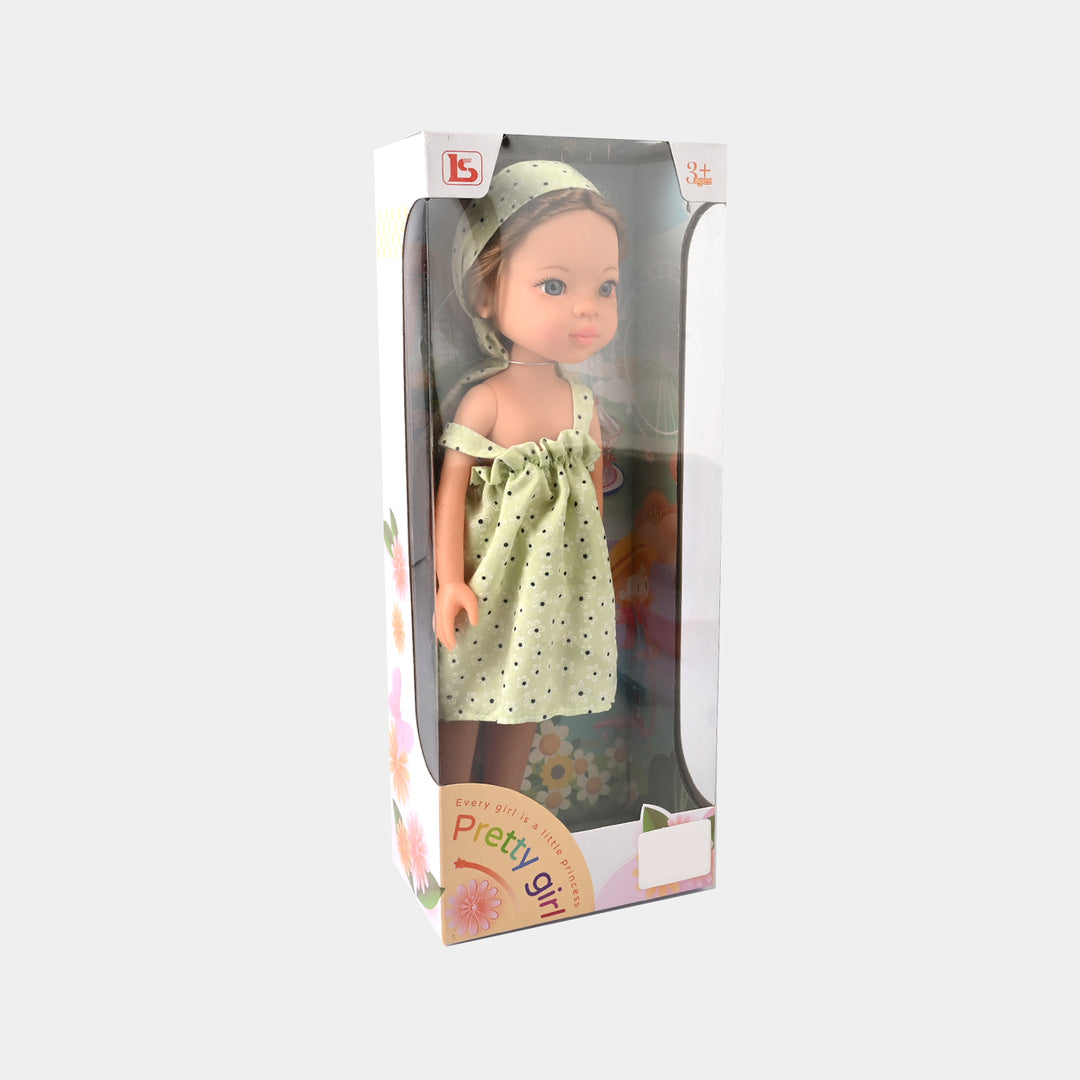 Pretty Doll | Posable Doll in Polka Dot Dress