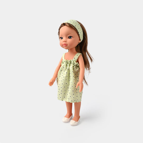 Pretty Doll | Posable Doll in Polka Dot Dress