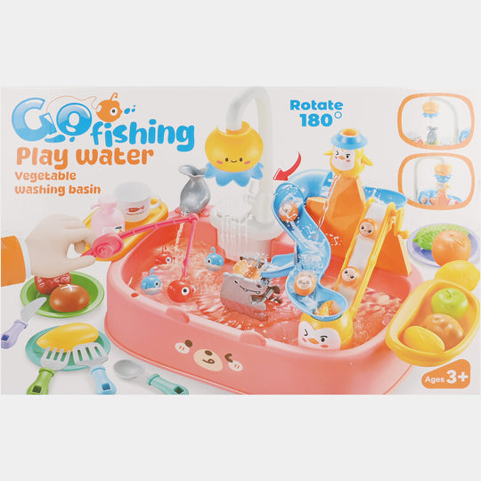 Go Fishing Play Water – Vegetable Washing Basin Playset