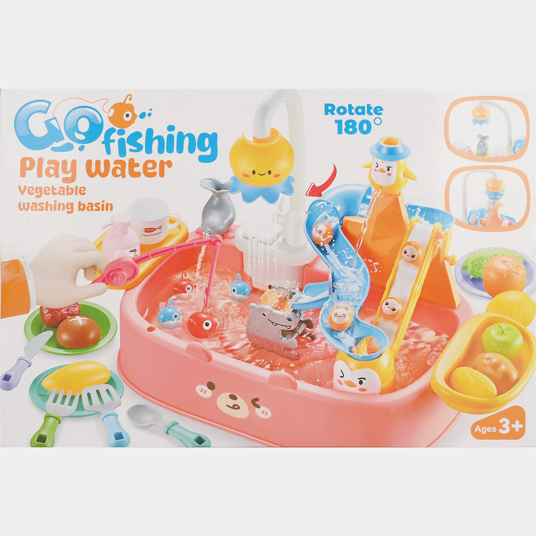 Go Fishing Play Water – Vegetable Washing Basin Playset