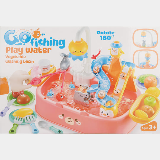Go Fishing Play Water – Vegetable Washing Basin Playset