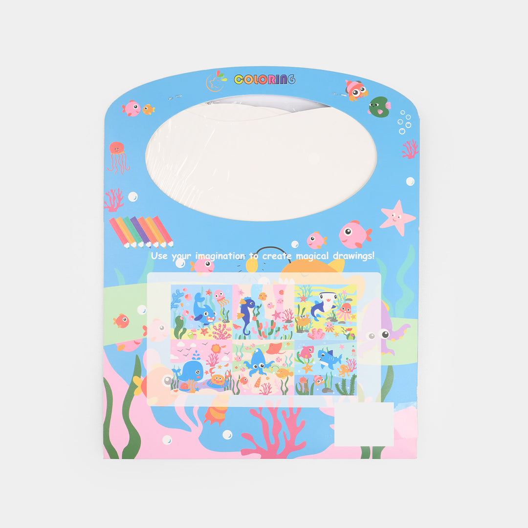 Underwater Sea Animals Coloring Cards