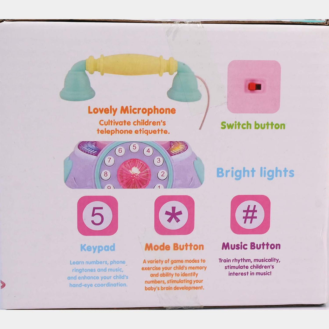 Telephone Toy With Light, Music For Kids