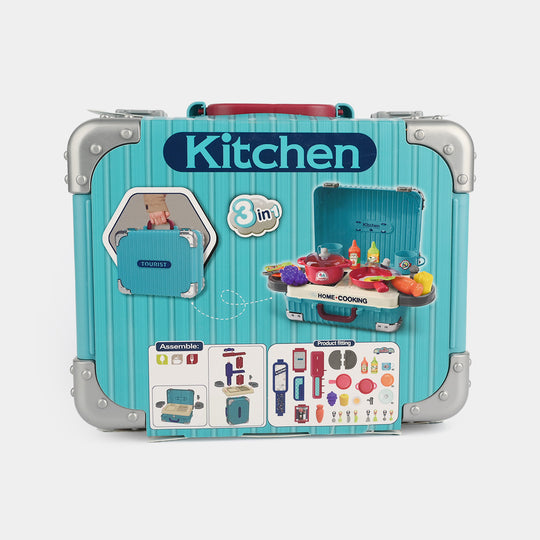 Kitchen Play Set Chef Great 3-in-1 Carrying Case