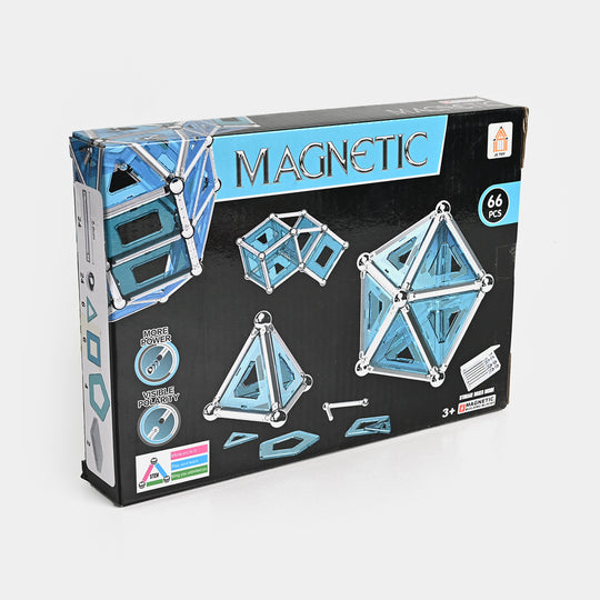 3D Crystal Magnetic Building Blocks Puzzle 66Pcs