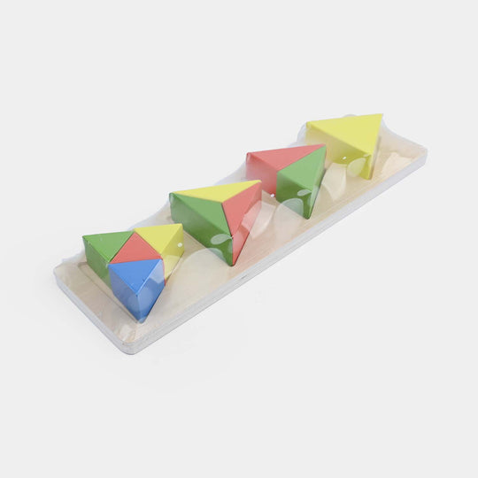 Wooden Triangle Shape Maching Toy