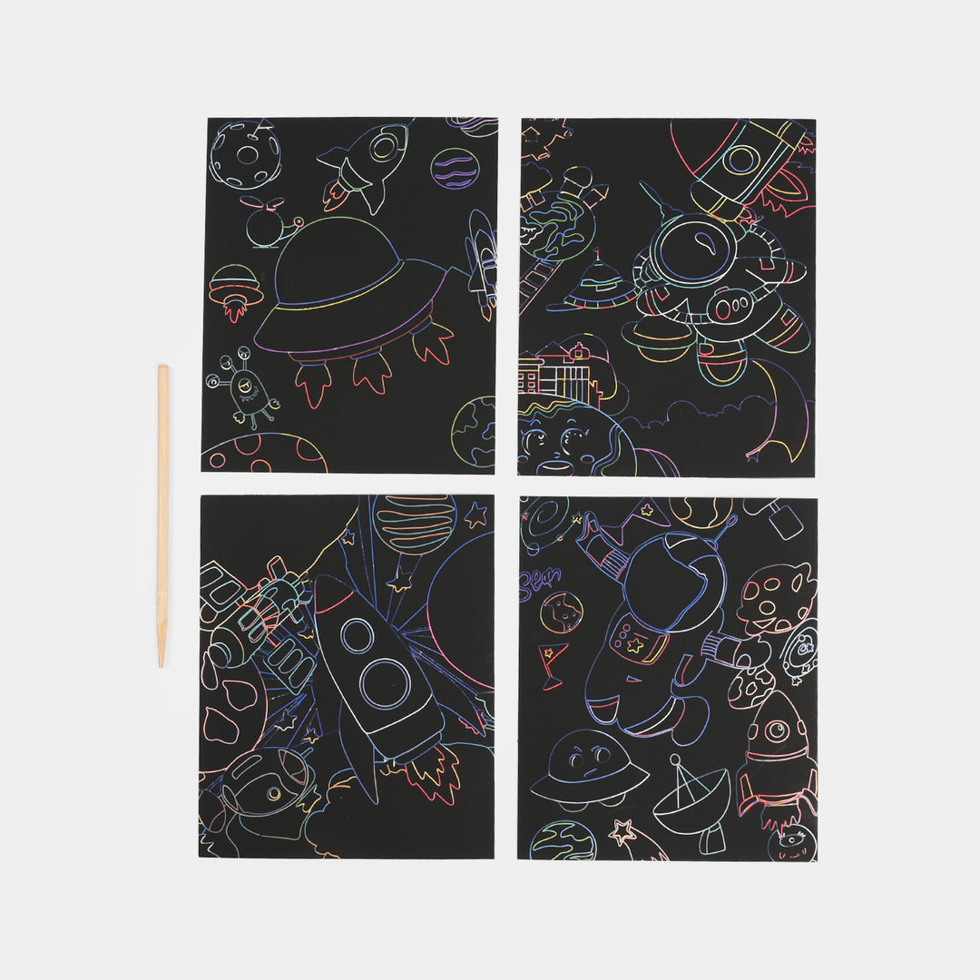 Space Travel Scratch Cards – Fun, Creative & Mess-Free Activity for Kids