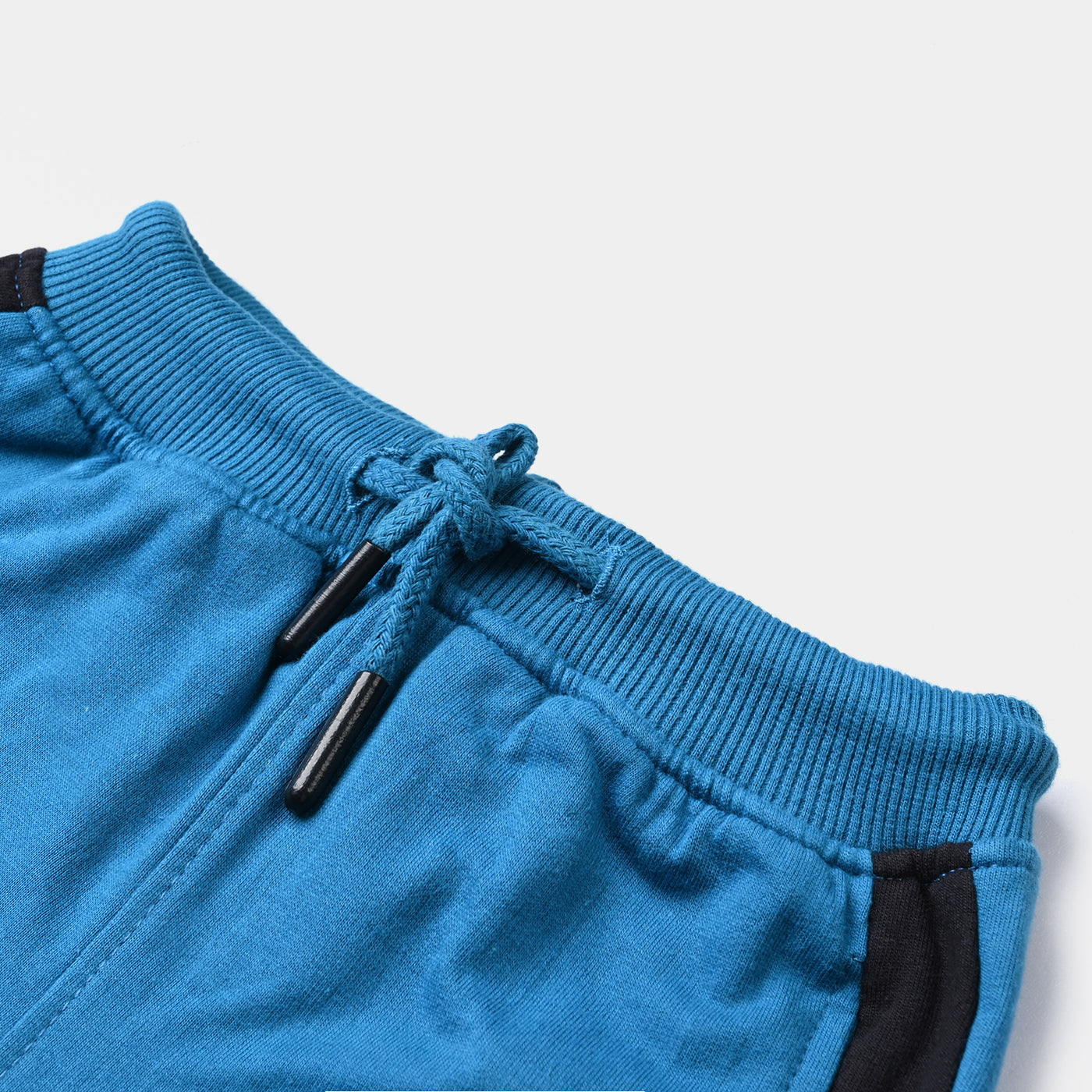 Boys Cotton Terry Jersey Short Whatever Anything-Fjord Blue