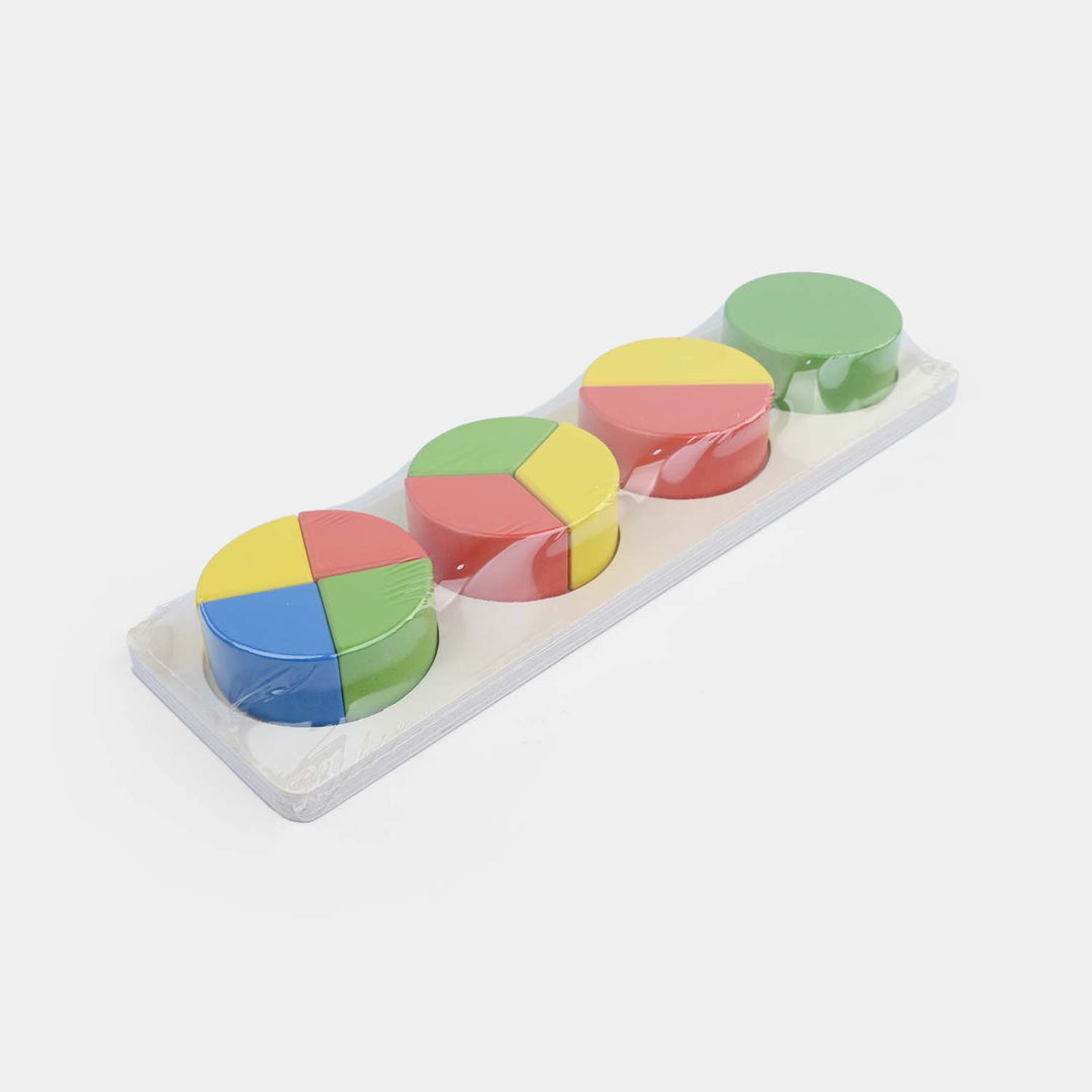 Wooden Fractional Circle Sorting & Stacking Puzzle