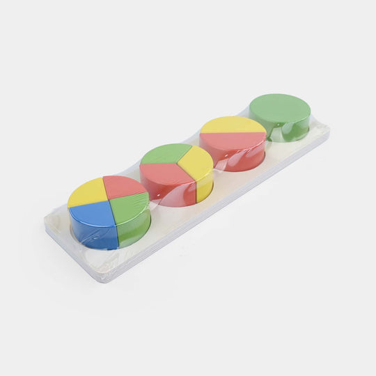 Wooden Fractional Circle Sorting & Stacking Puzzle