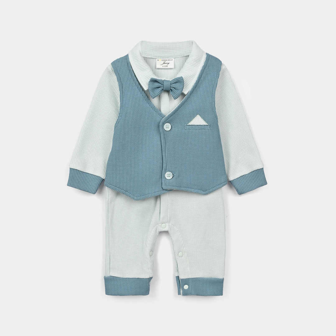 Infant Boys Thermal Knitted Romper 319 - 031-Green