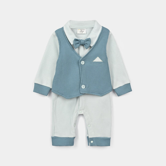 Infant Boys Thermal Knitted Romper 319 - 031-Green