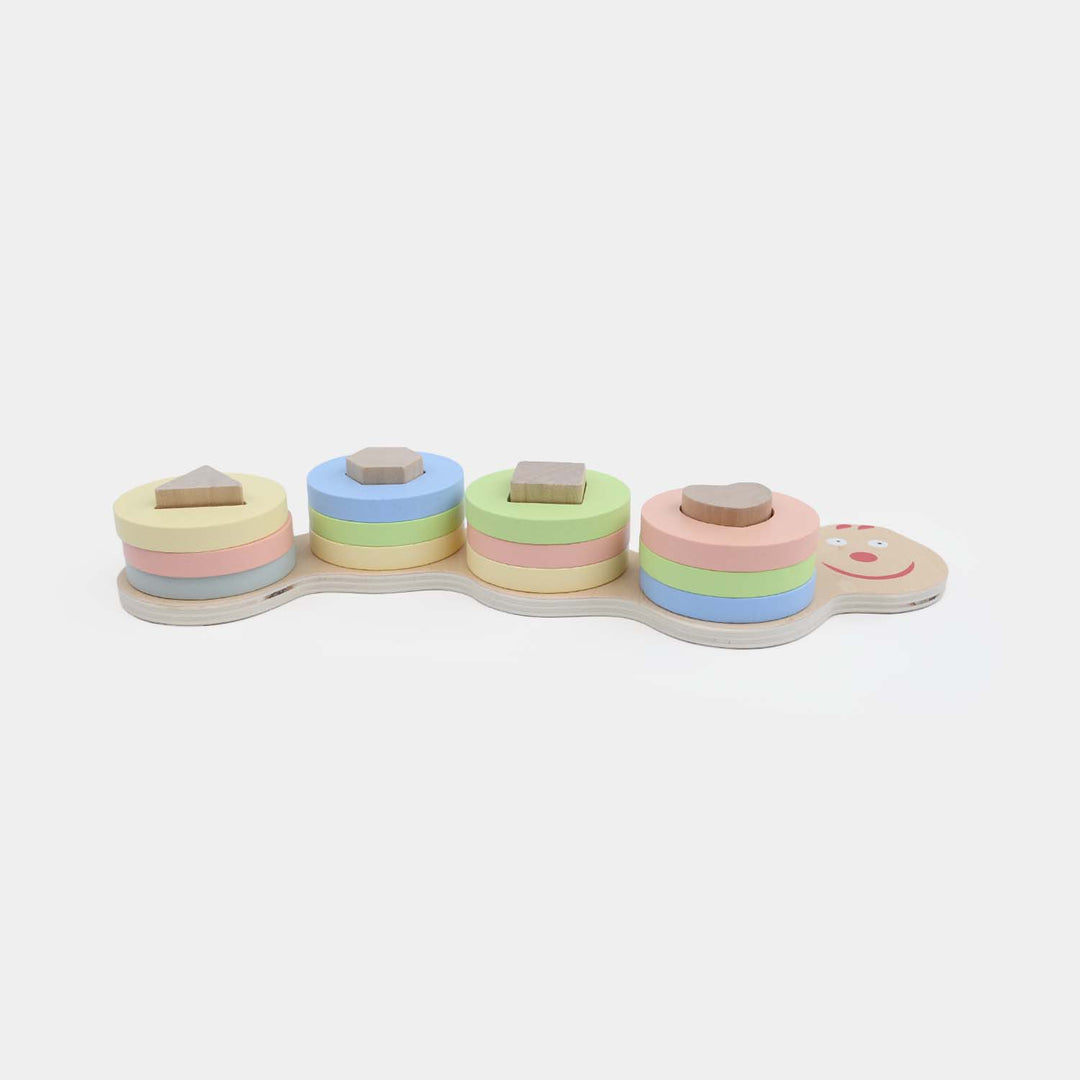 Caterpillar Building Blocks / Wooden Shape Sorting Stacker