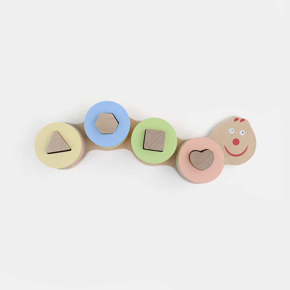 Caterpillar Building Blocks / Wooden Shape Sorting Stacker