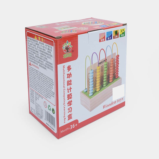 Wooden Calculation 5-Rank Wooden Abacus Set