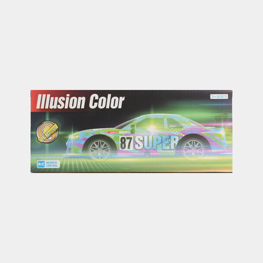 Illusion Color RC Racing Car with LED Lights