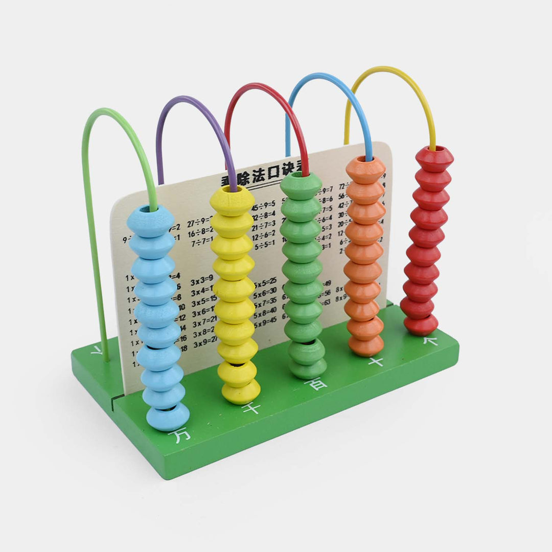 Wooden Calculation 5-Rank Wooden Abacus Set
