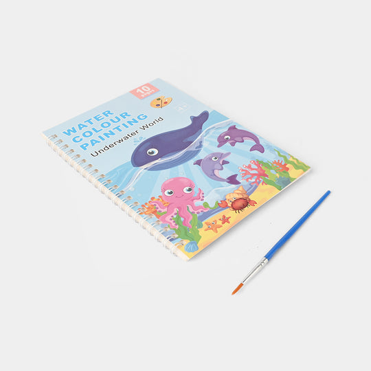 10 Pages Water Coloring Book