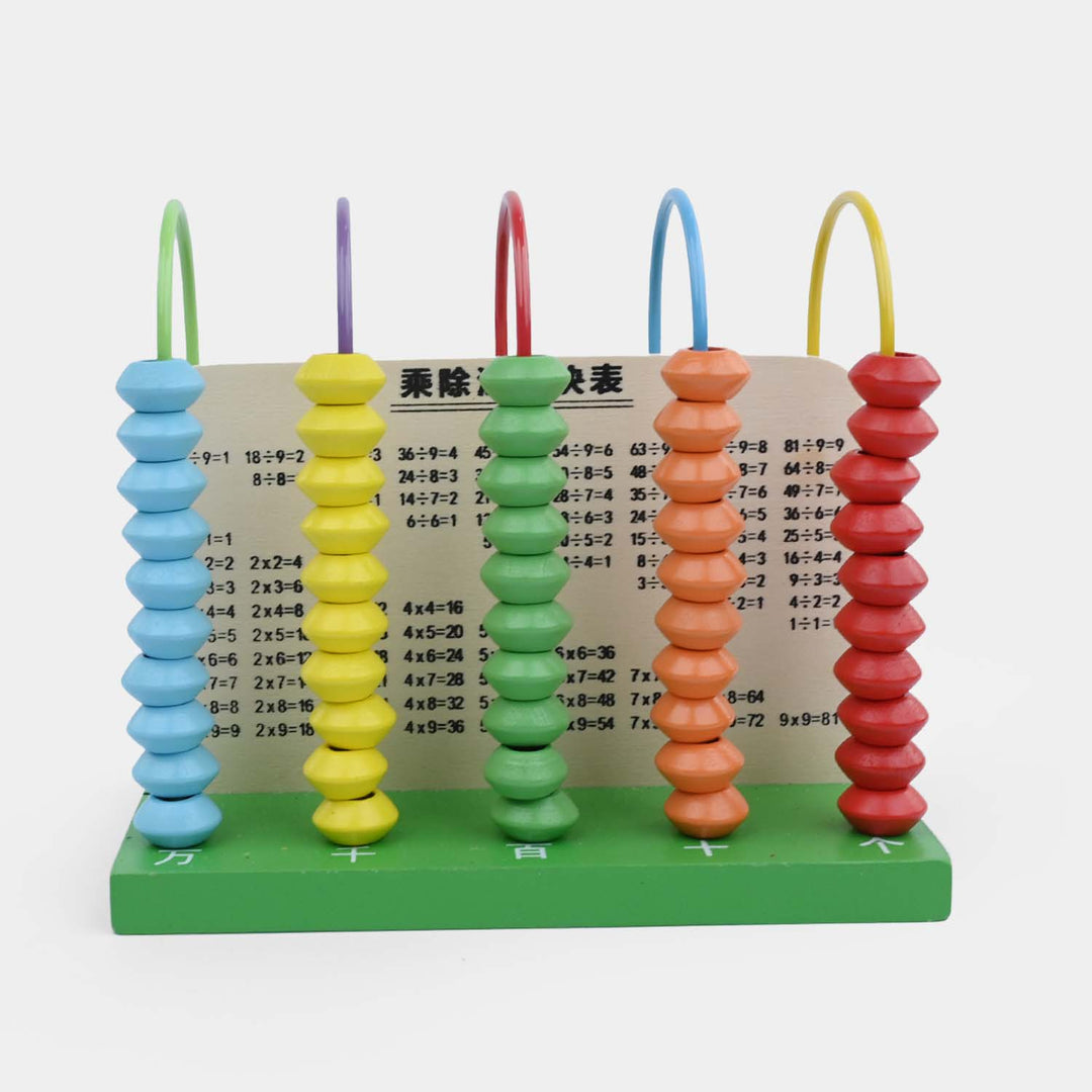 Wooden Calculation 5-Rank Wooden Abacus Set