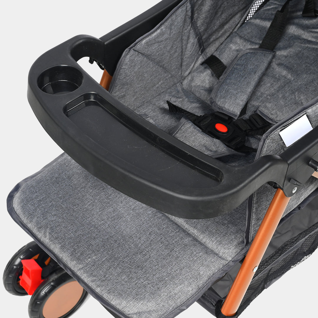 Baby Reversable Handle Stroller | SY198 Grey