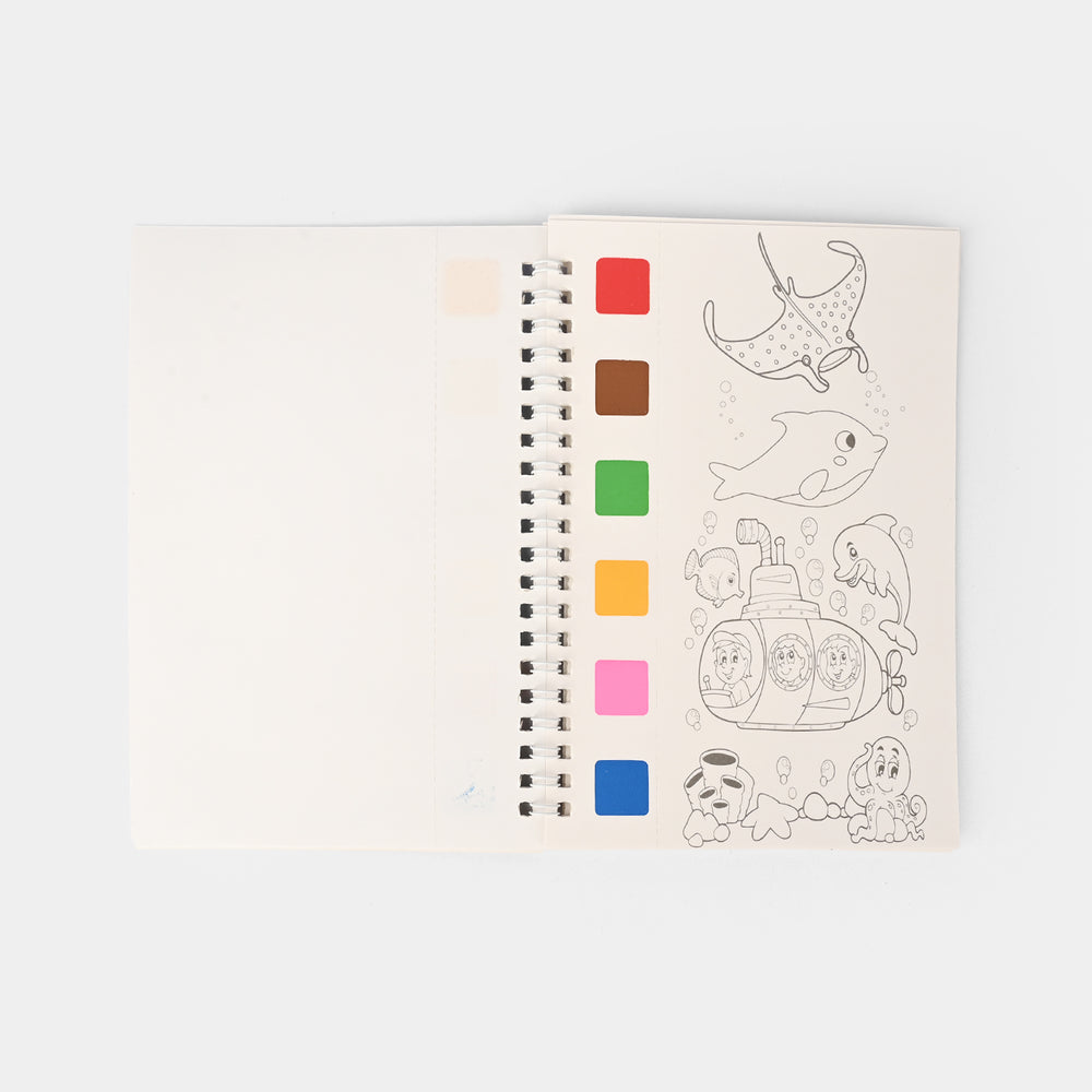 10 Pages Water Coloring Book