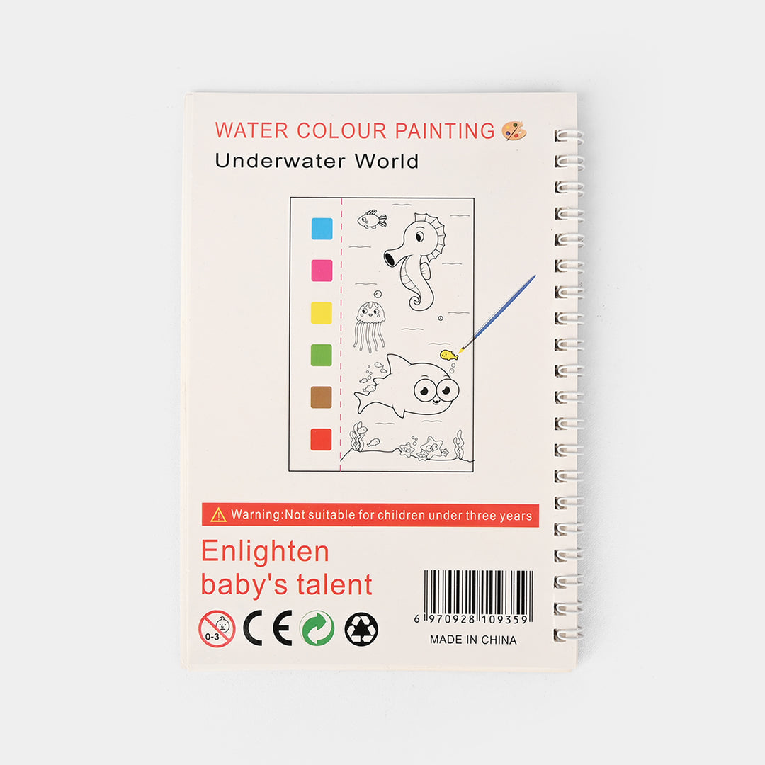 10 Pages Water Coloring Book