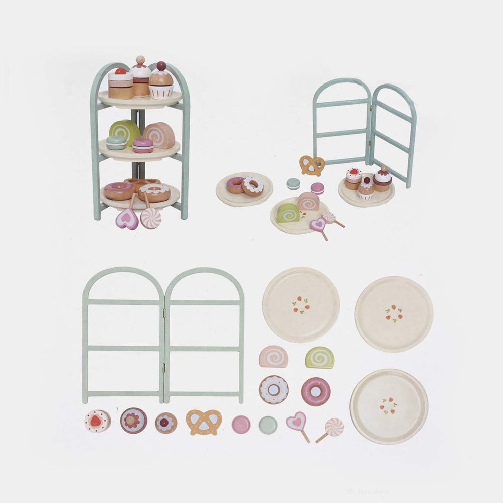 Wooden Dessert Stand Playset