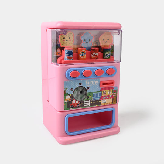 2-in-1 Piggy Bank Vending Machine with Sound Toy for Kids