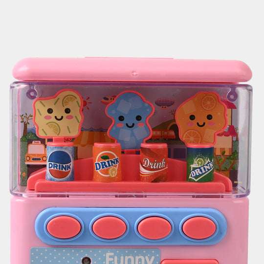 2-in-1 Piggy Bank Vending Machine with Sound Toy for Kids