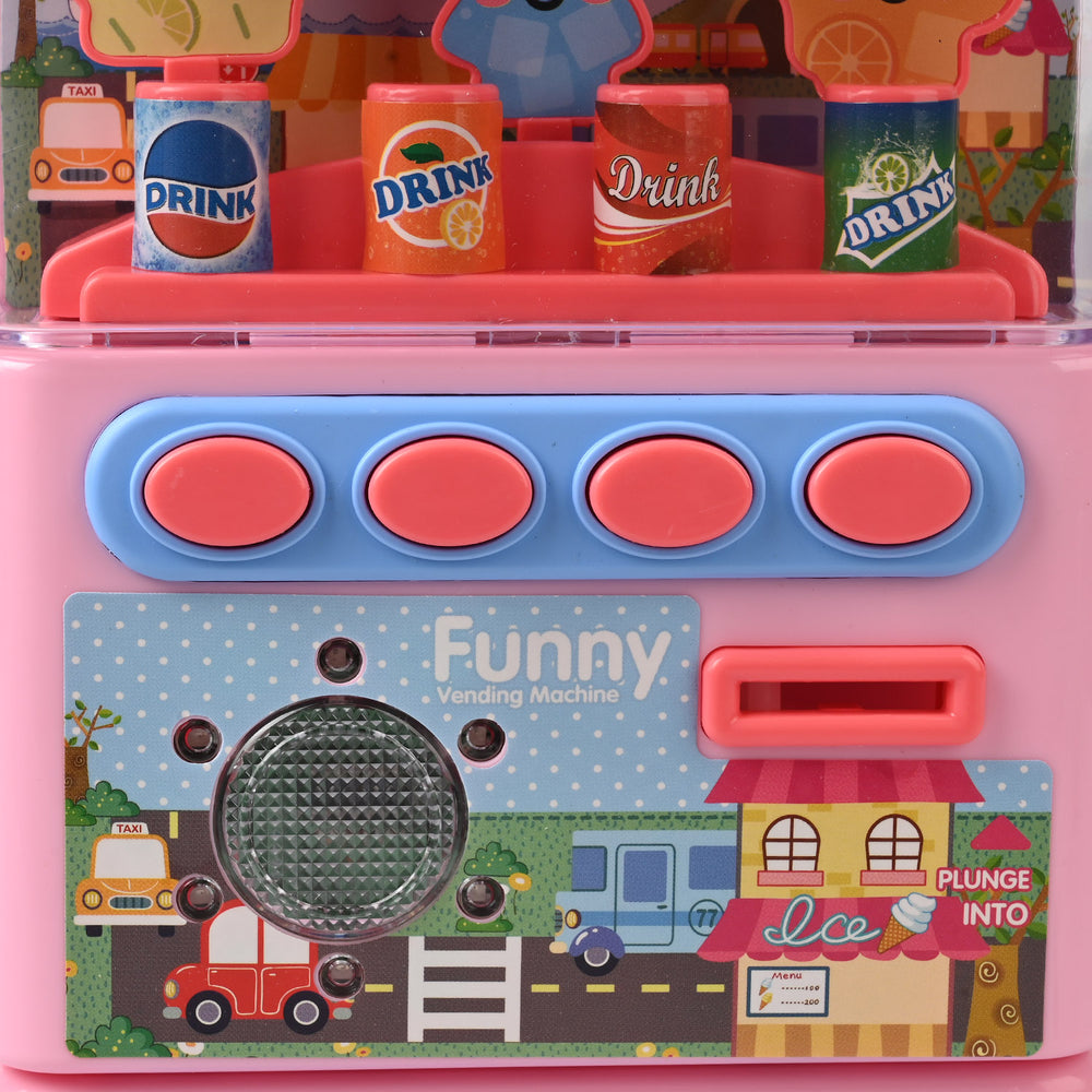 2-in-1 Piggy Bank Vending Machine with Sound Toy for Kids