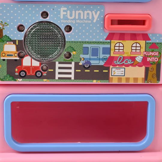 2-in-1 Piggy Bank Vending Machine with Sound Toy for Kids