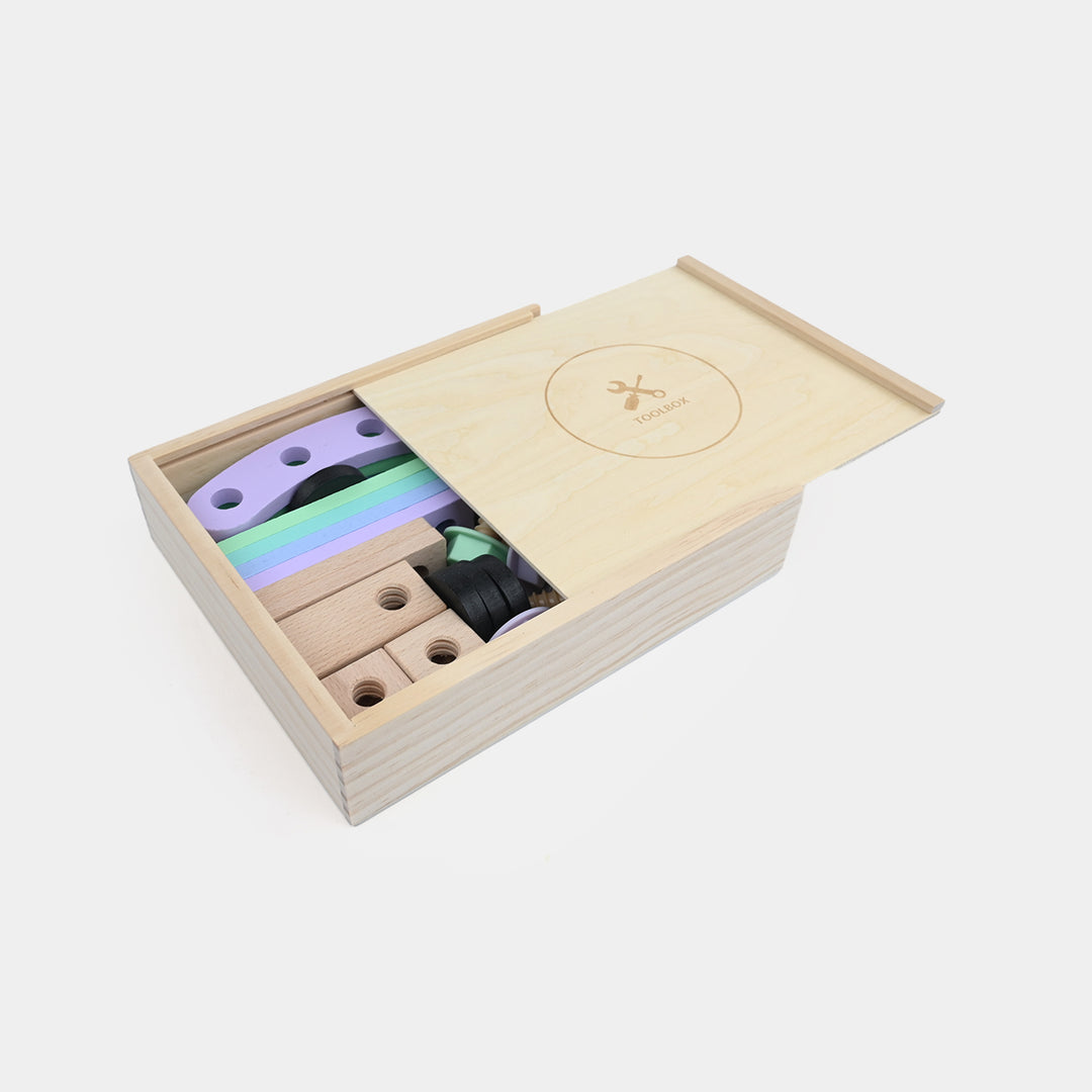 Creative Nut Assembly Wooden Toolbox