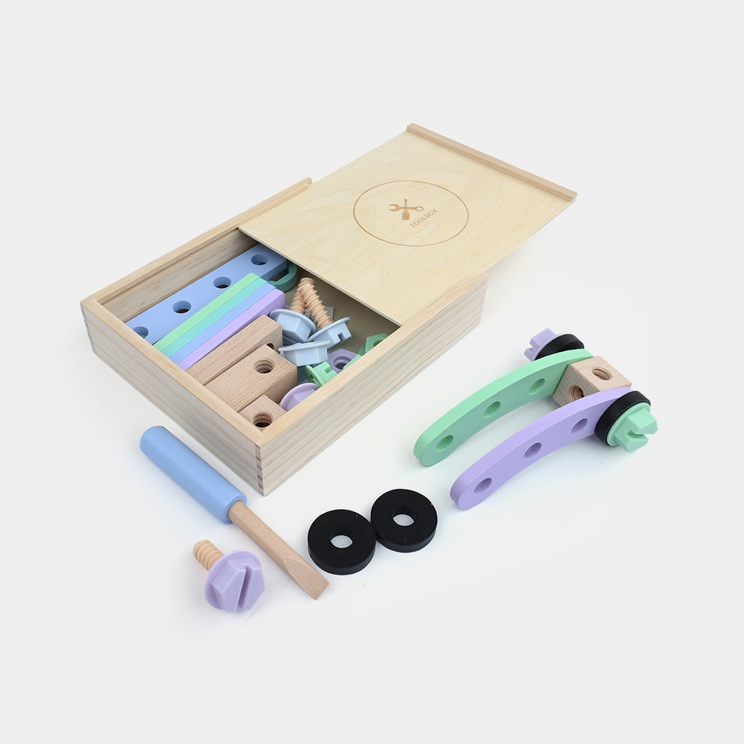 Creative Nut Assembly Wooden Toolbox
