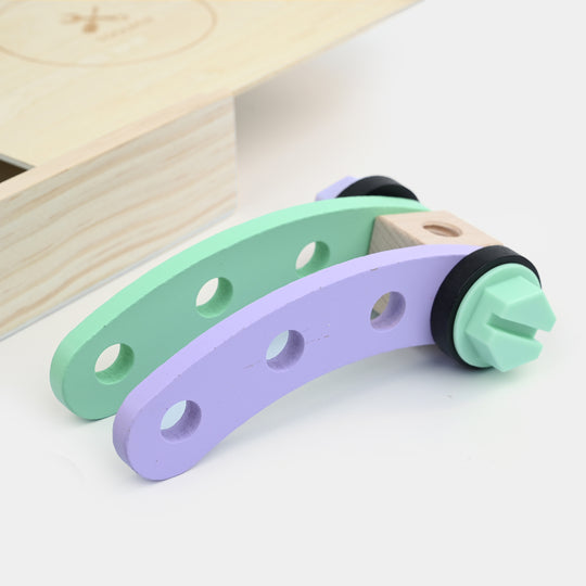 Creative Nut Assembly Wooden Toolbox