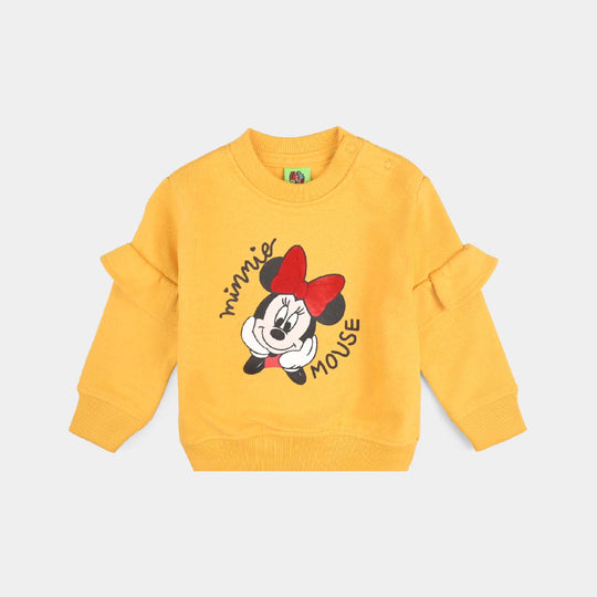 Infant Girls Cotton Terry Sweatshirt-Artsn.Gold