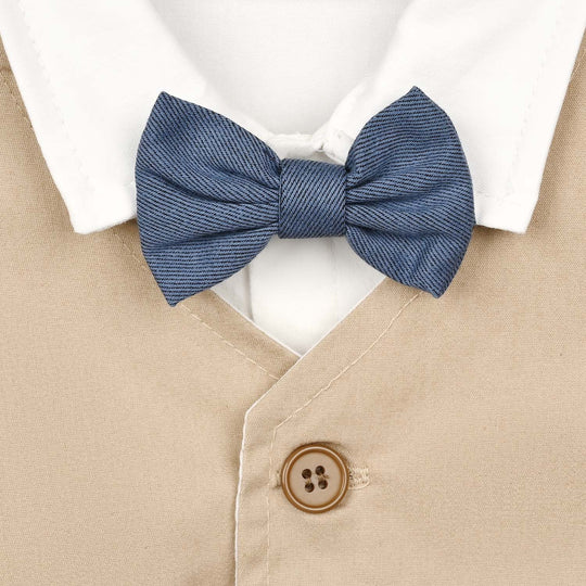 Infant Boys Cotton Interlock 3 - PC 320 - 026- White.Navy