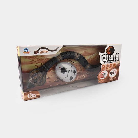 Remote Control Cobra Snake Toy With Egg-Shaped Remote
