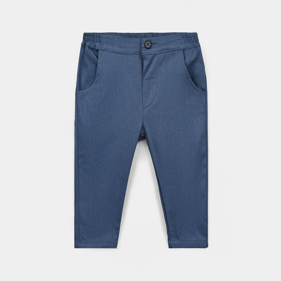 Infant Boys Cotton Interlock 3 - PC 320 - 026- White.Navy