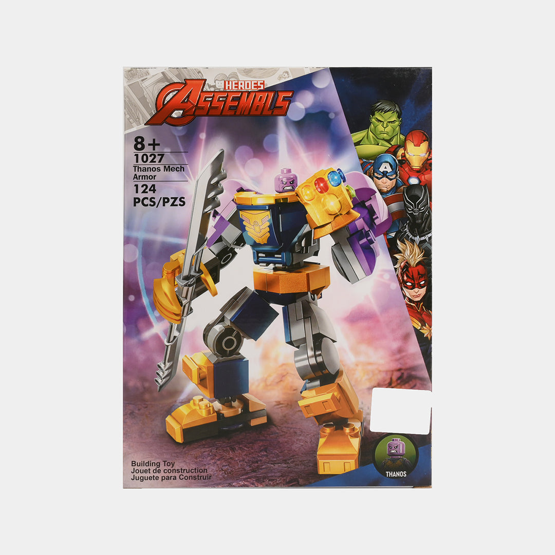124 Piece Mech Suit Building Block Set