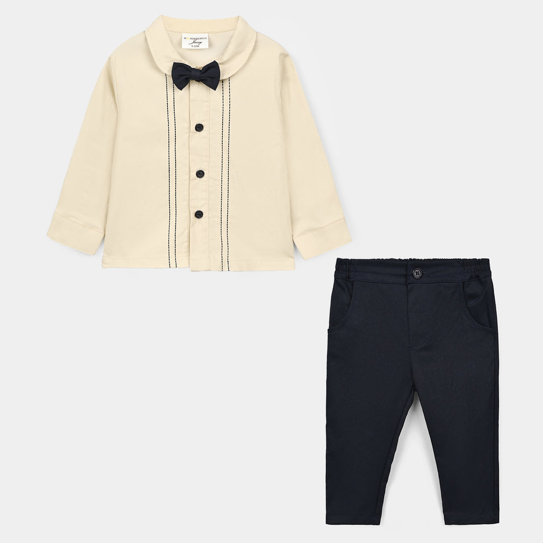 Infant Boys Cotton Interlock Woven Suit 320 - 035- Beg.Navy