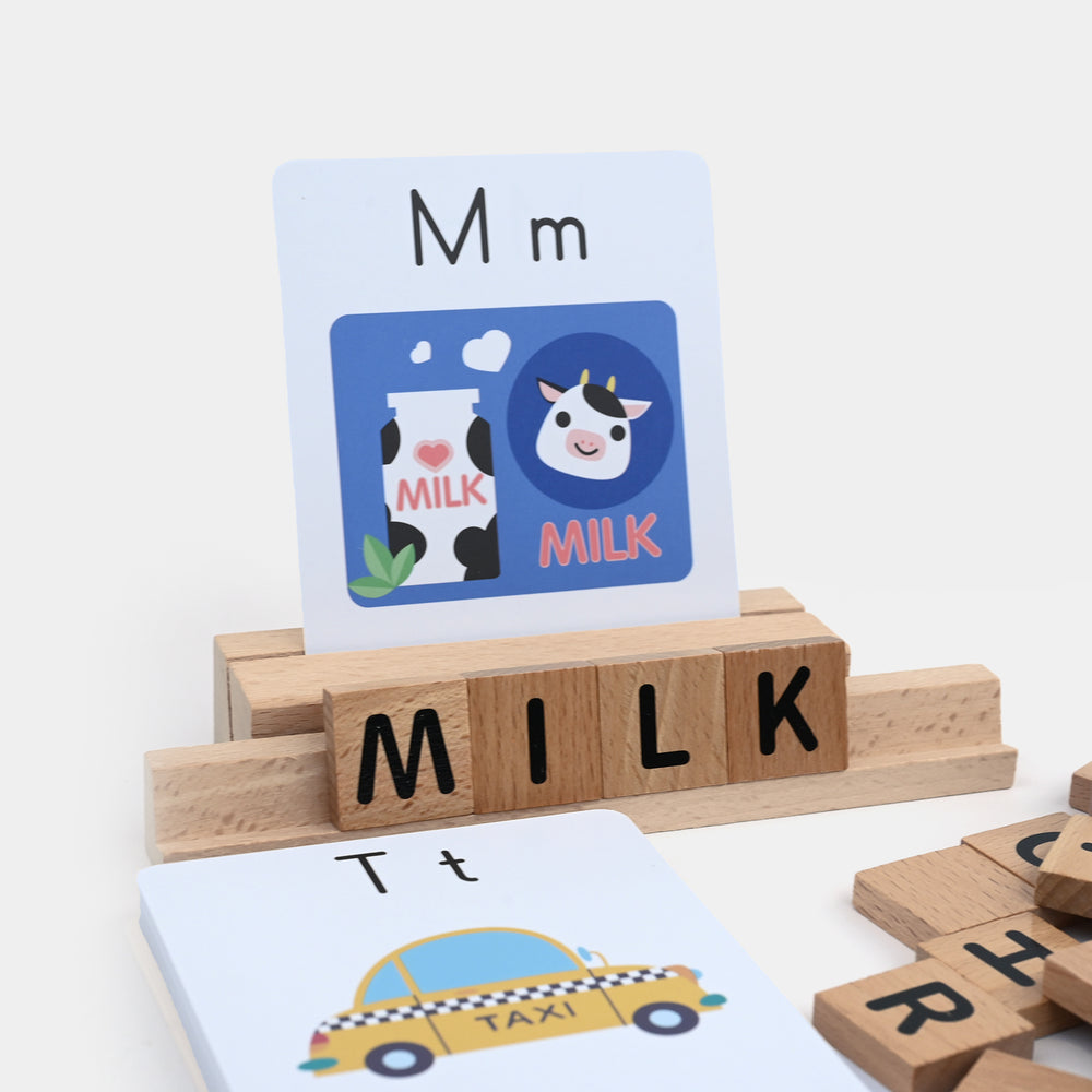 Wooden Spelling Game Set