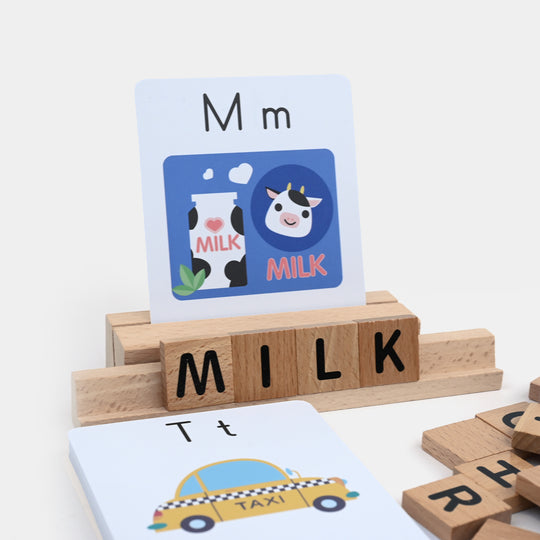 Wooden Spelling Game Set