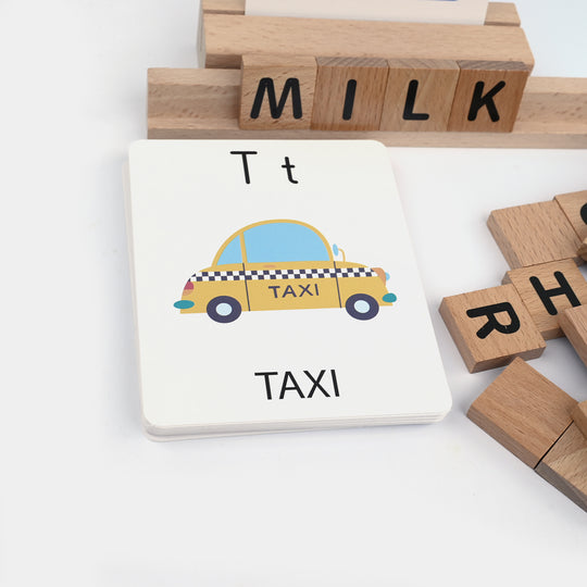 Wooden Spelling Game Set