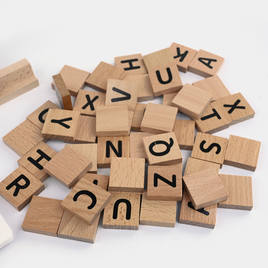 Wooden Spelling Game Set