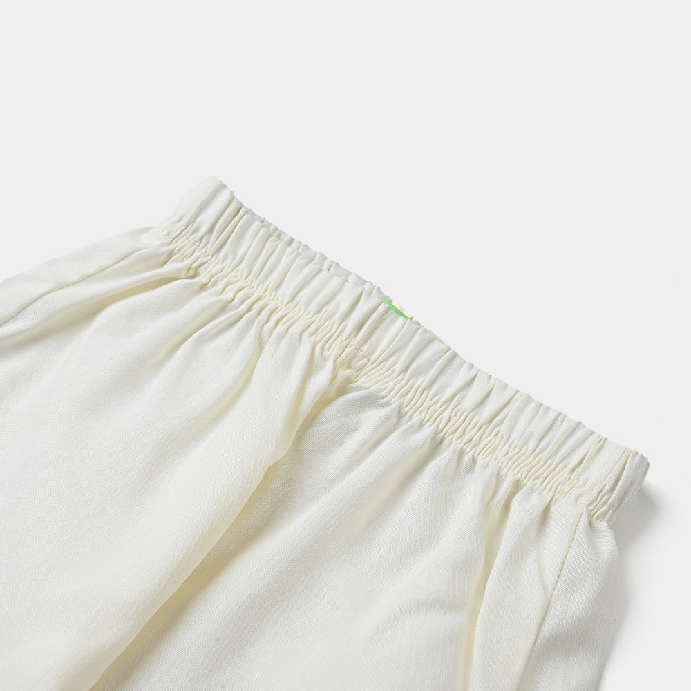 Infant Boys Poly Viscose Eastern Bottom-Off White