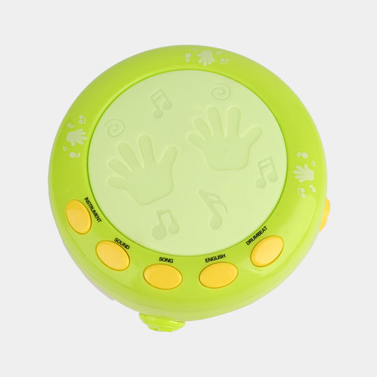 Musical Flash Fish Rotating Drum Toy