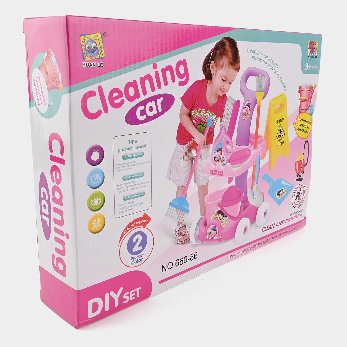 Cleaning Car Trolley Set For Kids