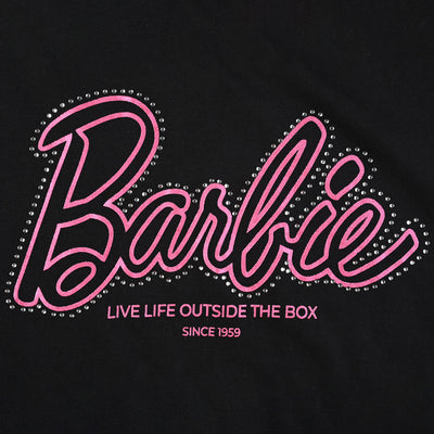 Girls Cotton Jersey T-Shirt F/S Barbie-Jet Black